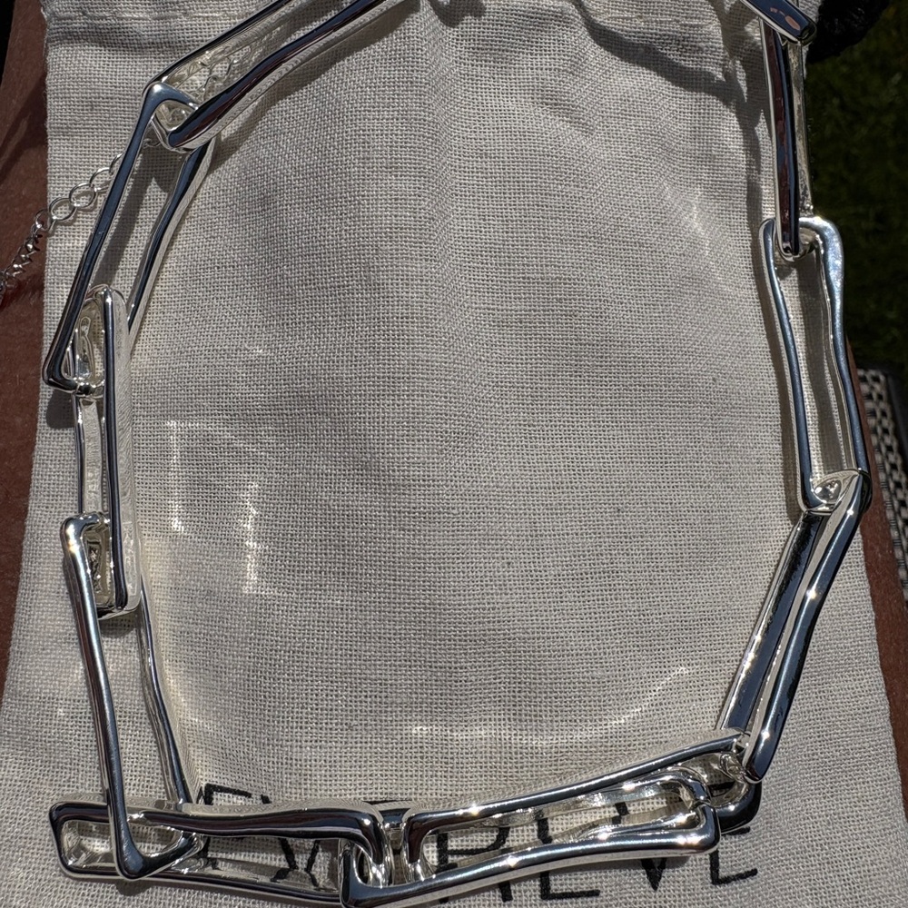 Evereve Silver Chain Link Necklace